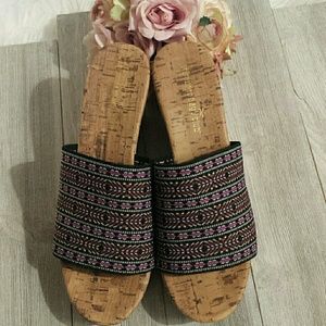 Black/Purple PatternedMontego Bay Slides